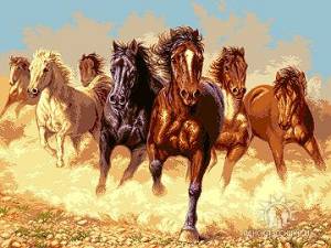 Схема Бег лошадей