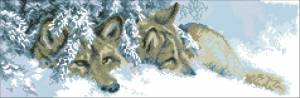 Схема Волки в снегу