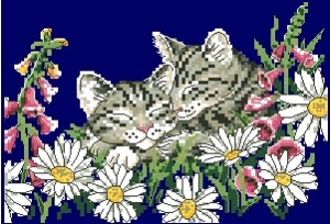 Схема Котята весной (Kitten In Spring)