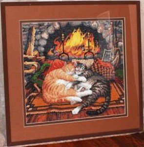 Схема Коты возле камина (All Burned Out)