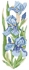 Схема Ирисы пано / Flowers Collection. Irises 