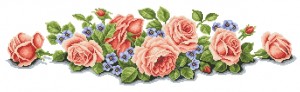 Схема Линия из роз (на скатерть)