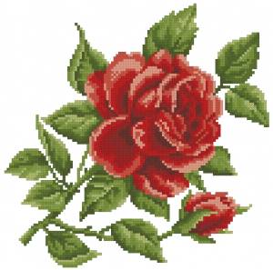 Схема Роза красная