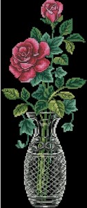 Схема Розы в вазе (панель)