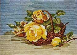 Схема Жёлтые розы / Wiehler 1825 Yellow Roses