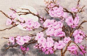 Схема вышивки «цветущая сакура»