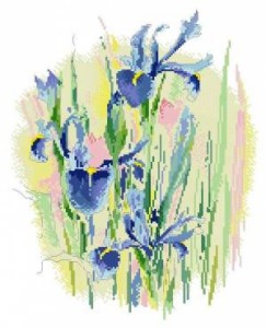 Схема Акварельные ирисы / Watercolours Irises