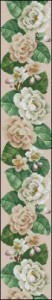 Схема Цветочная панель - Белые розы