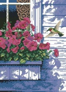 Схема Цветы на балконе