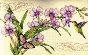 Схема Орхидея и колибри