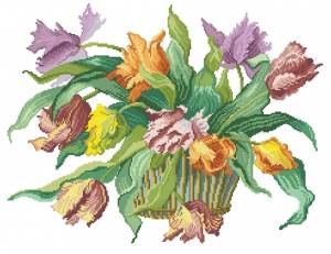 Схема Букет тюльпанов / Parrot Tulips Bouquet