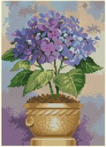 Схема Гортензия в цвету / Hydrangea in Bloom