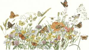 Схема Бабочки и цветы