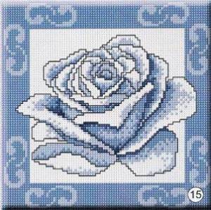 Схема Голубая роза