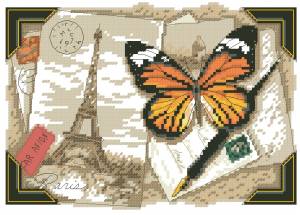 Схема Париж (открытка)