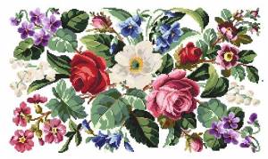 Схема Викторианские цветы