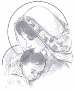 Схема Мадонна с младенцем