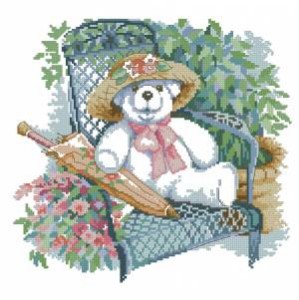 Схема Медведи в саду. Мишка с зонтиком