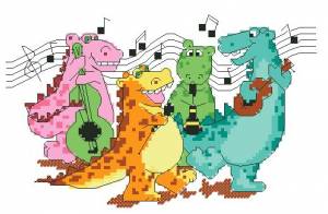 Схема Динозаврики-музыканты