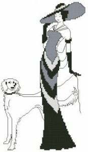 Схема Дама с собакой