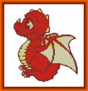 Схема Маленький красный дракончик