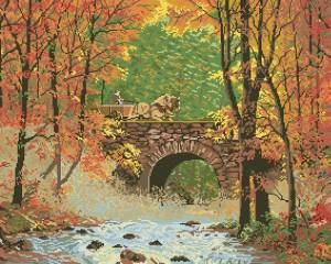 Схема Осенний мост / Autumn bridge