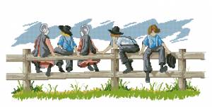 Схема На заборе / Amish life. Fence sitting