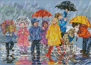 Схема Дети под дождем