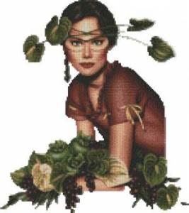 Схема Девушка защитница растений (Ева)