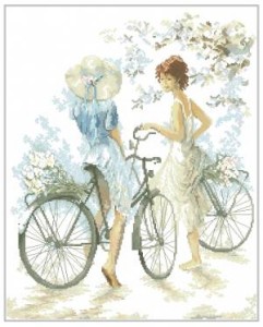 Схема Девочки с велосипедами