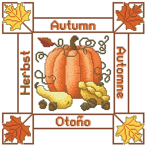 Схема Сезонные подушки. Осень