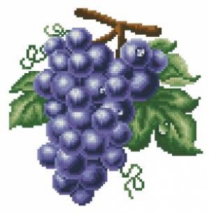 Схема Виноград фиолетовый