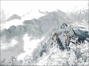 Схема Китайская стена (зима)
