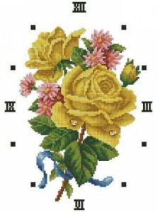Схема Букет с желтыми розами