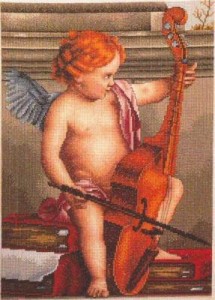 Схема Ангел с виолончелью