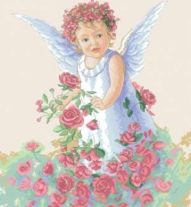 Схема Ангел в розах