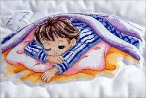 Схема Мальчик под одеялом