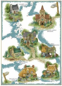 Схема Дома в деревне / Cottage Country