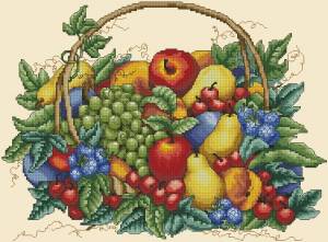 Схема Корзина с фруктами