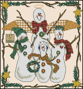 Схема Семейство снеговиков