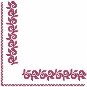 Схема Салфетка Розовый вьюнок / Pink Table Topper