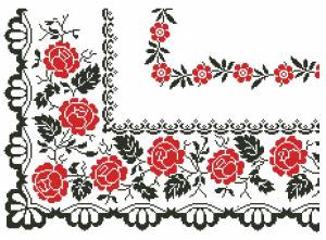 Схема Узор с розами