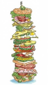 Схема Огромный сэндвич / Tall Sandwich