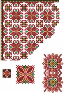 Схема Орнамент цветочный