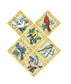 Схема Сэмплер с птицами