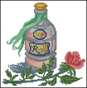 Схема Флаконы парфюмов Роза