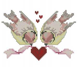 Схема Птички с сердечком