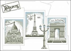 Схема Открытка из Парижа