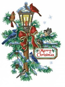 Схема Рождественский фонарь и птицы