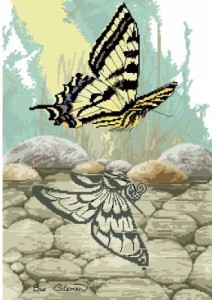 Схема Отражение. Бабочка
